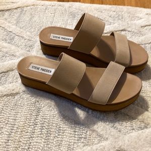 Nude sandals size 7.5